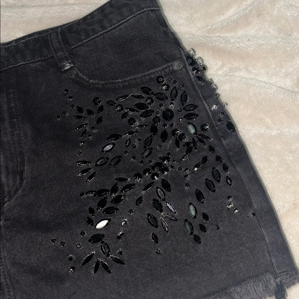 Free people jeweled denim skirt - Picture 5 of 5